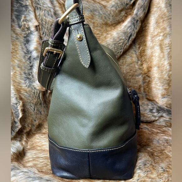 Vintage 1970 Dooney & Bourke Sophie Florentine Leather Block Hobo Shoulder - Picture 6 of 15